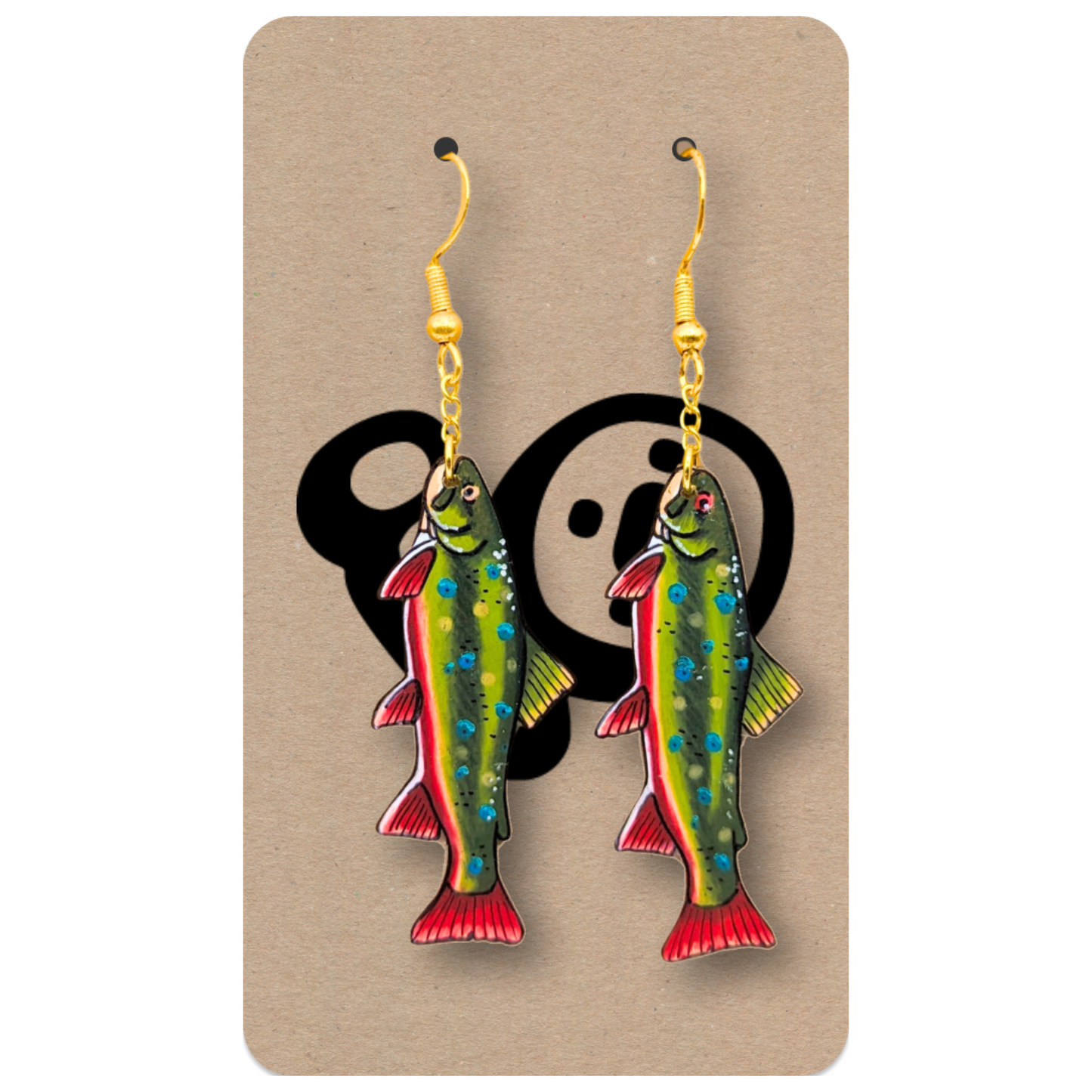 Brook Trout Dangle Earrings