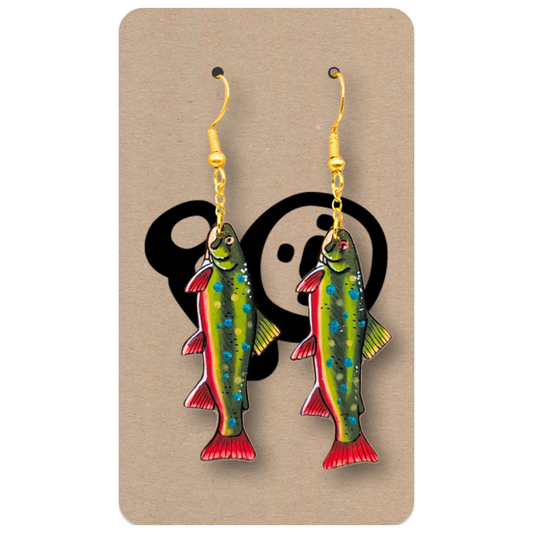 Brook Trout Dangle Earrings