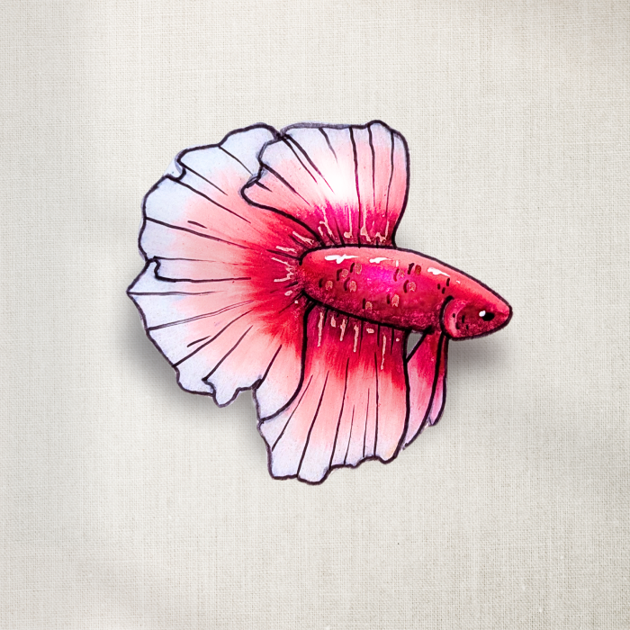 Red Butterfly Betta