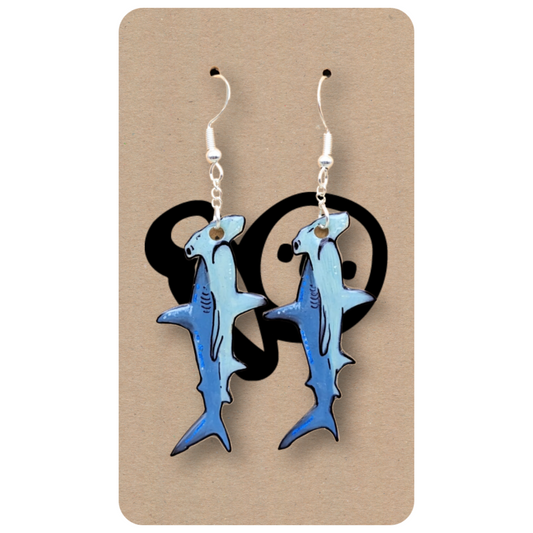 Hammerhead Shark Dangle Earrings